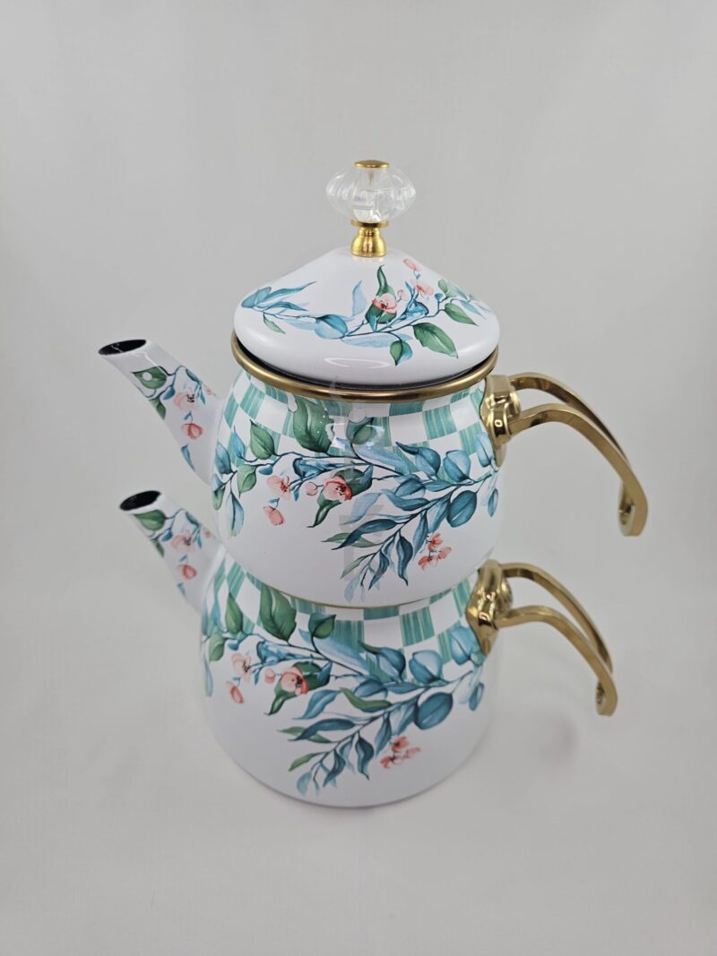 کتری و قوری روگازی لعابی ترک