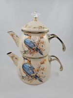 کتری و قوری روگازی لعابی ترک