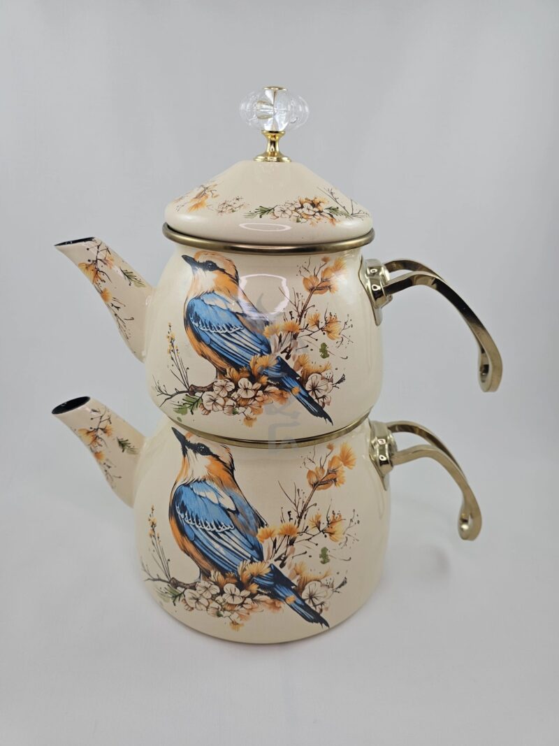 کتری و قوری روگازی لعابی ترک