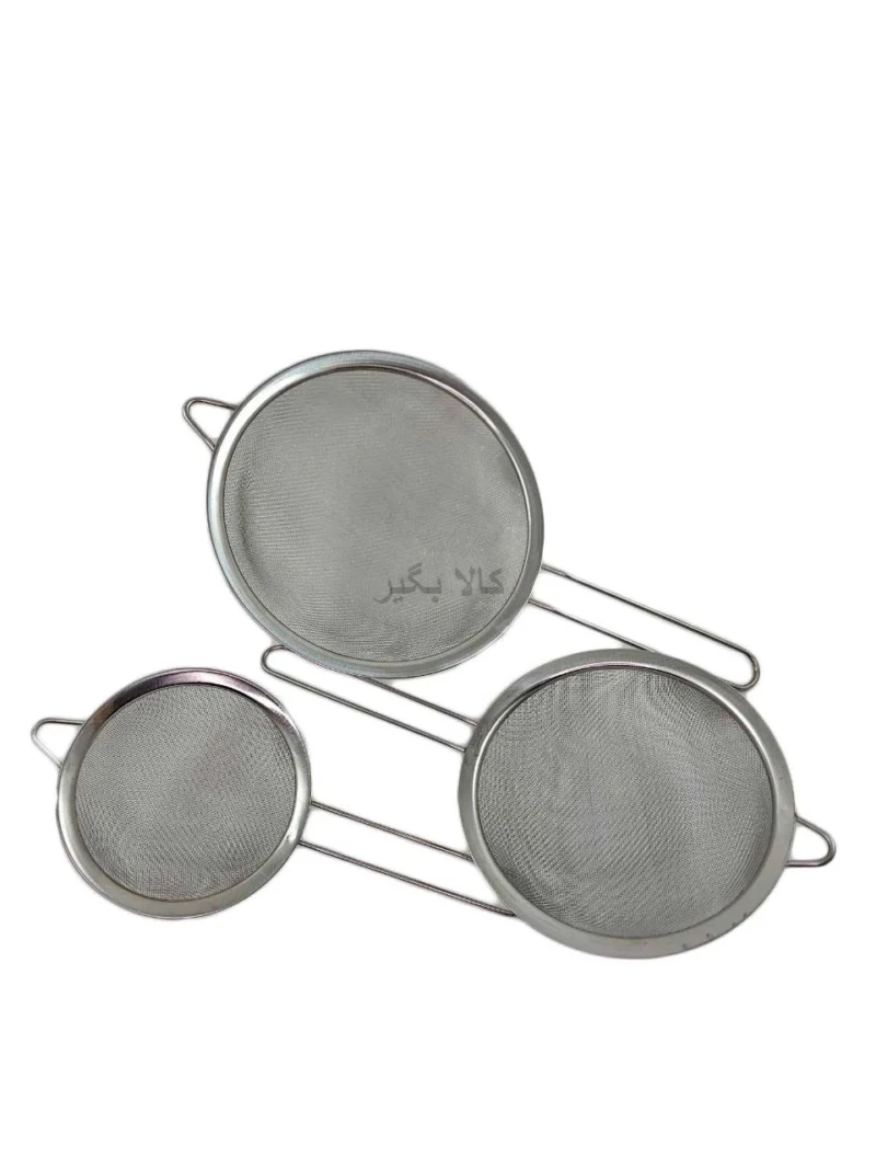 خرید و قیمت صافی دسته دار استیل گرد