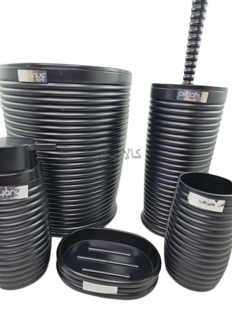 ست سرویس بهداشتی مشکی 5 پارچه اورانوس ترکیه