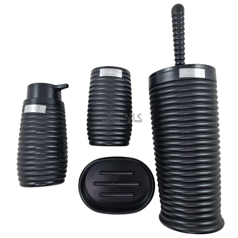 ست سرویس بهداشتی مشکی 5 پارچه اورانوس ترکیه