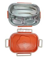 لانچ باکس کودک طرح تخم مرغی قاشق دار