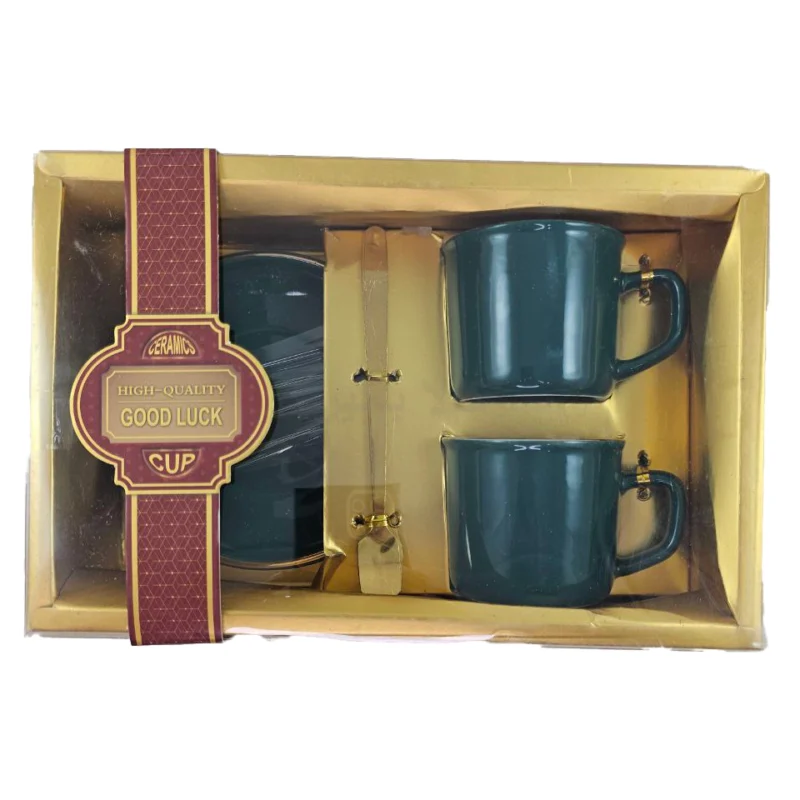 خرید فنجان قهوه خوری جفتی با نعلبکی و قاشق