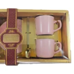 خرید فنجان قهوه خوری جفتی با نعلبکی و قاشق