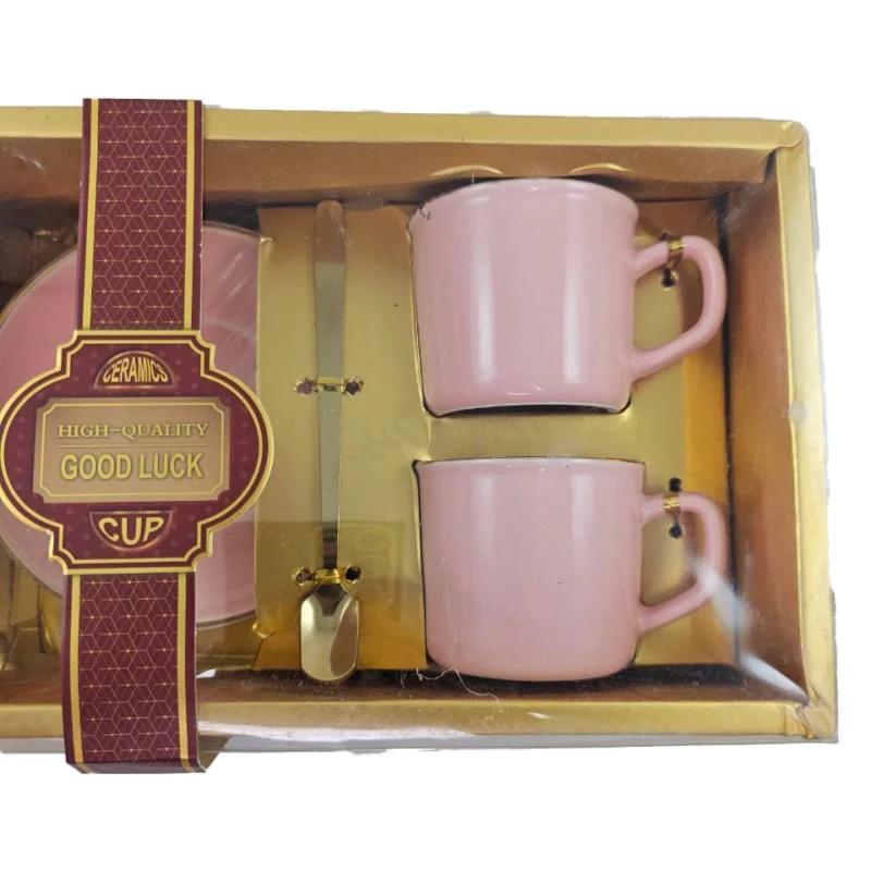 خرید فنجان قهوه خوری جفتی با نعلبکی و قاشق