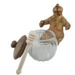 ظرف عسل خوری طرح خرس درب دار