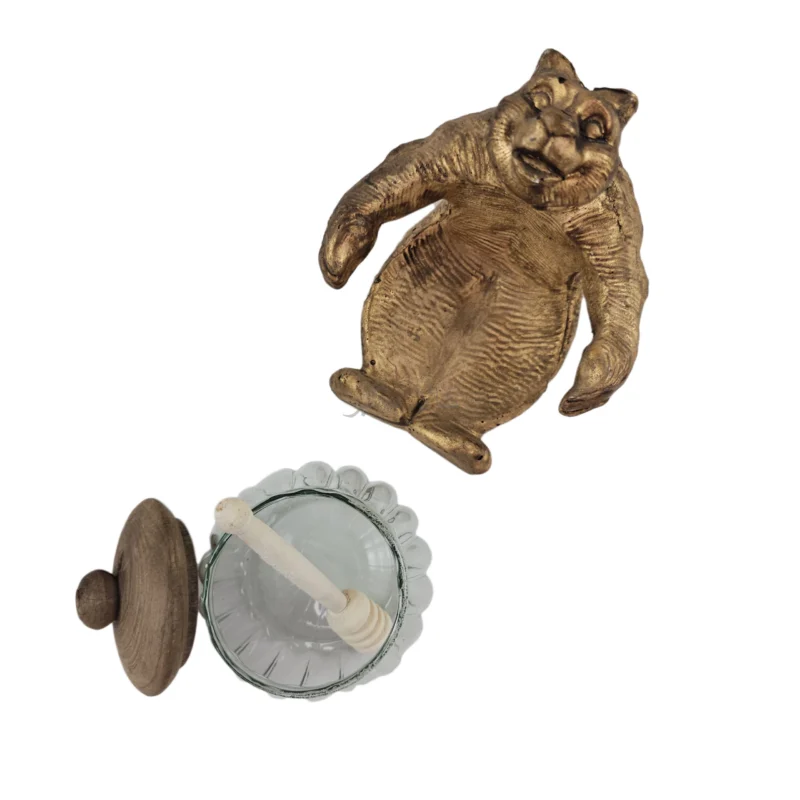 ظرف عسل خوری طرح خرس درب دار