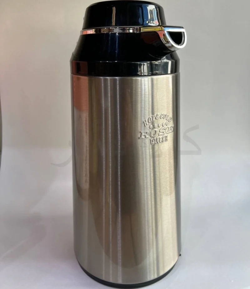 فلاسک 1.6 لیتری داخل شیشه بدنه استیل رز