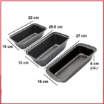 قلب کیک و تست مستطیل تفلون سه سایز BPV