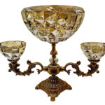 اجیل خوری کریستال 2 شاخ مدل اکوامارین شامپی