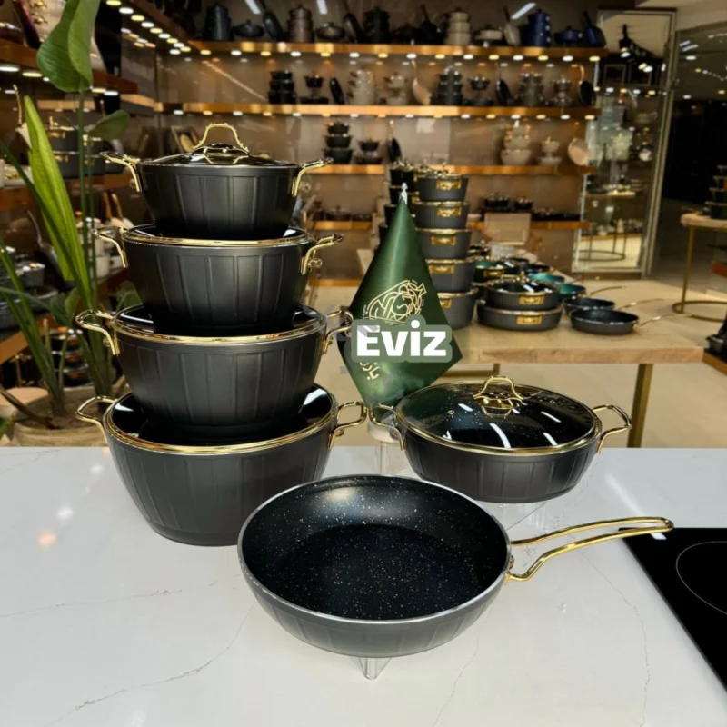 سرویس قابلمه اویز ترکیه مدل ویولا مشکی