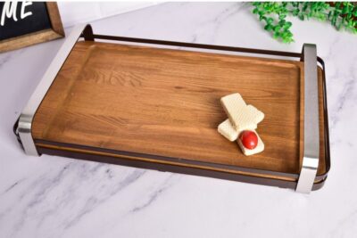 سینی کف چوبی مستطیل کوچک BVK کد 451940