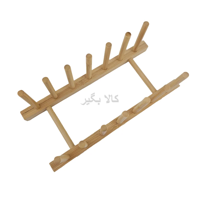 استند بشقاب و درب قابلمه بامبو ترکیه