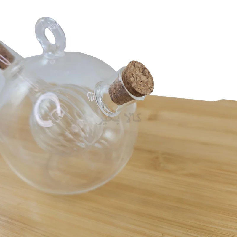 ظرف آبلیمو ، سرکه و روغن دو مخزن پیرکس