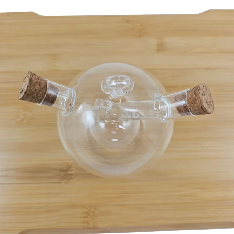 ظرف آبلیمو ، سرکه و روغن دو مخزن پیرکس