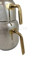 کتری و قوری استیل lines ترکیه طرح مرجان طلایی