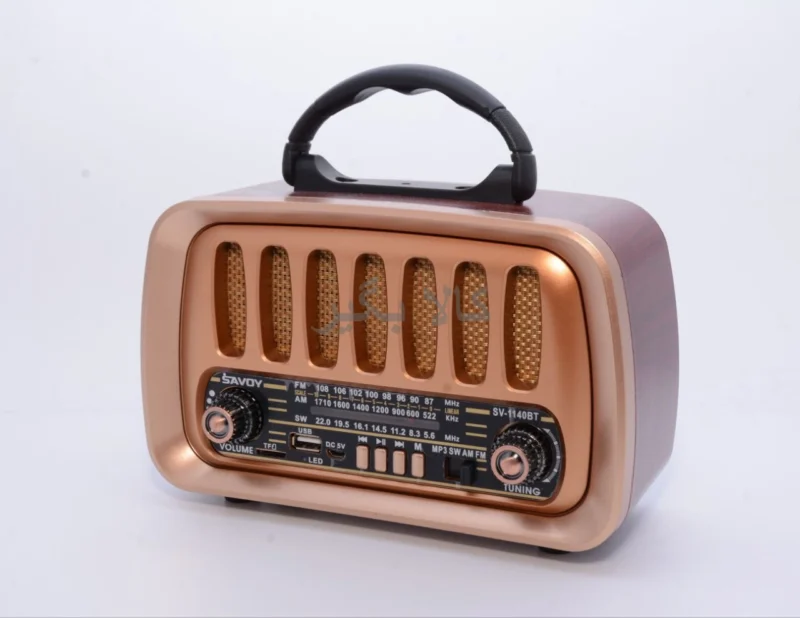 رادیو پخش شارژی SAVOY کلاسیک بلوتوث دار مدل SV-1140BT