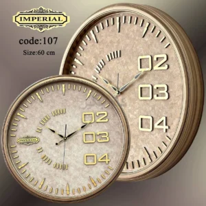 ساعت دیواری گرد 60 در 60 مدل امپریال 107