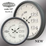 ساعت دیواری گرد 60 در 60 مدل امپریال 107