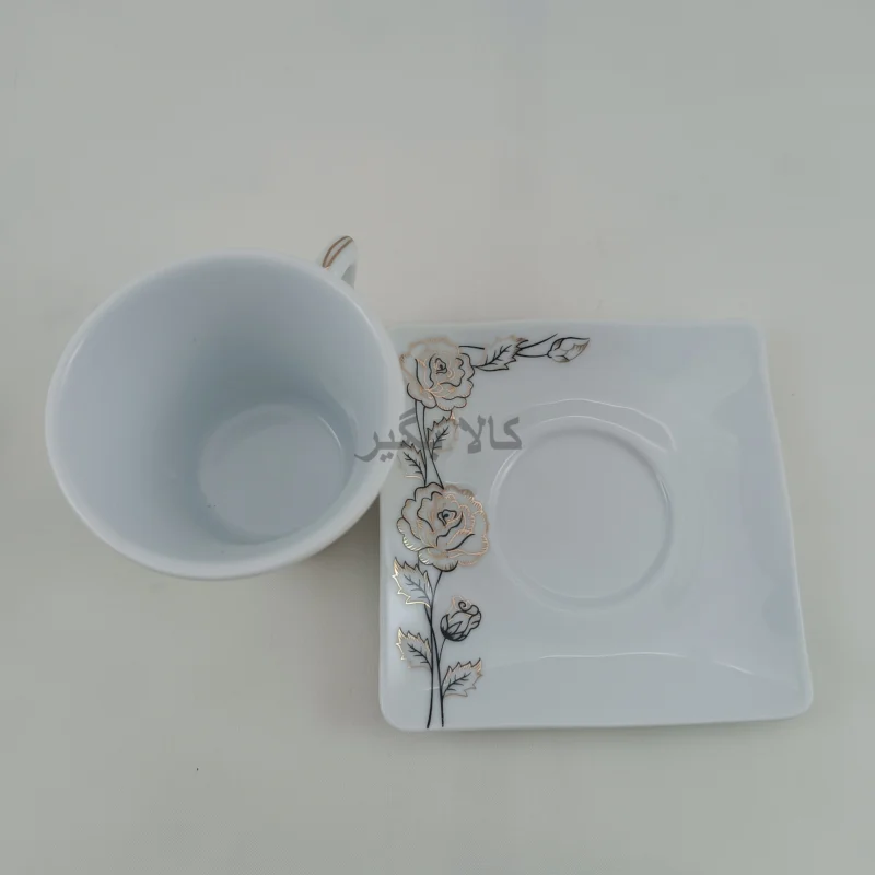فنجان و نعلبکی 12 پارچه پرستیژ چینی پردیس