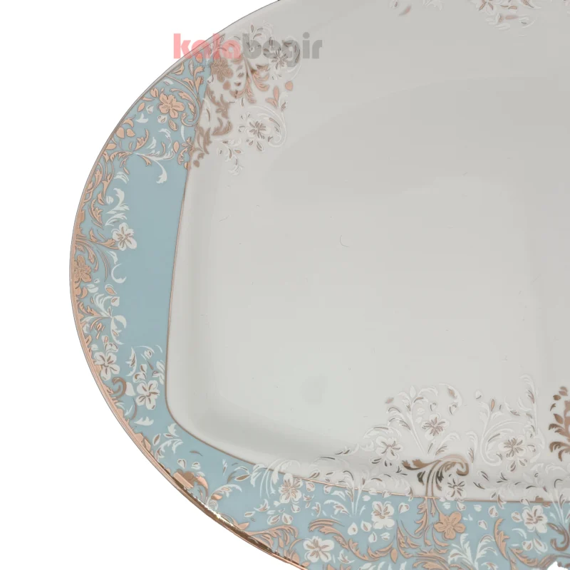 دیس 35 چینی توس طرح داستر فیروزه ای - Image 2