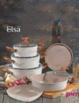 سرویس قابلمه 10 پارچه گرانیتی pmt طرح السا