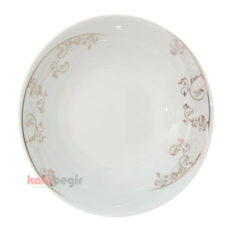 کاسه سالاد گود 23 چینی توس طرح تاماس خاکستری