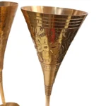 گیلاس خوری برنزی هندی جفتی شیپوری