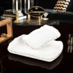تابه مستطیل موج لمون سایز کوچک لبه طلا (کد 316S)